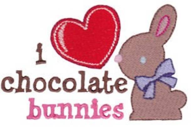 Picture of Chocolate Bunnies Easter Fun Machine Embroidery Design