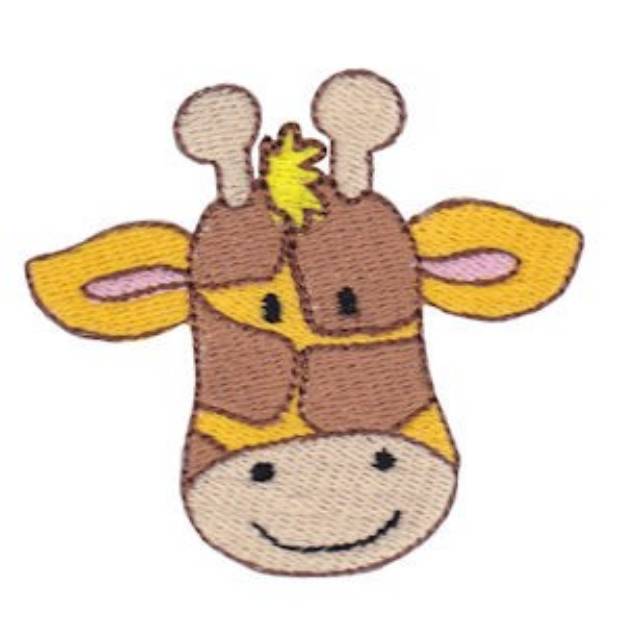 Picture of Little Giraffe Face Machine Embroidery Design