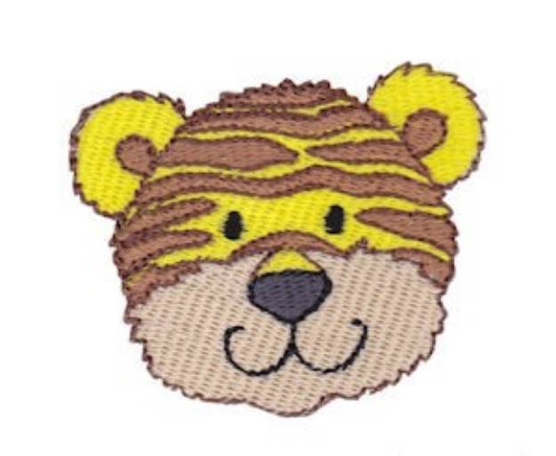 Picture of Little Tiger Face Machine Embroidery Design
