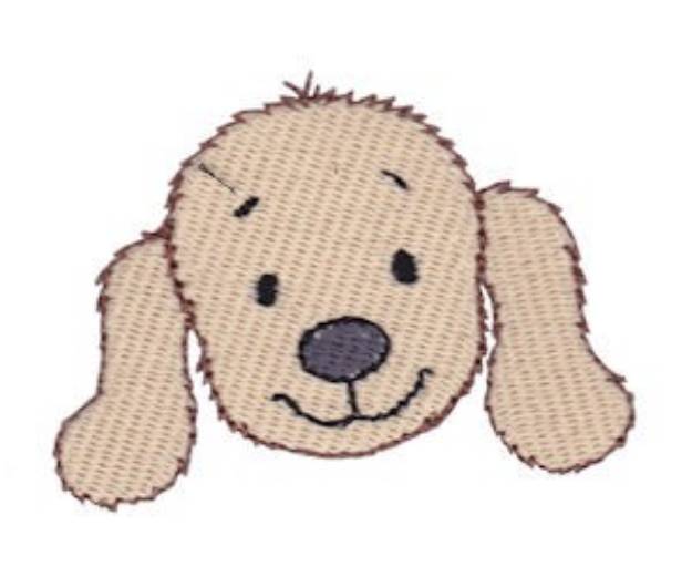 Picture of Little Dog Face Machine Embroidery Design