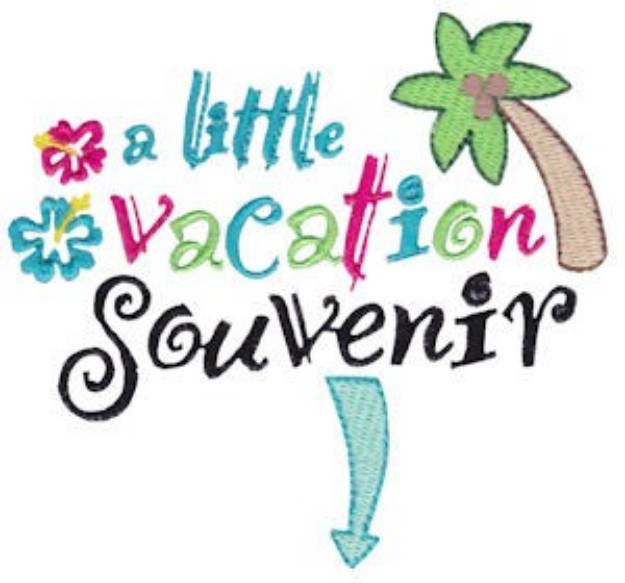 Picture of Vacation Souvenir Pregnancy Sentiment Machine Embroidery Design