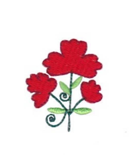 Picture of Mini Spring Splendor Flowers Machine Embroidery Design