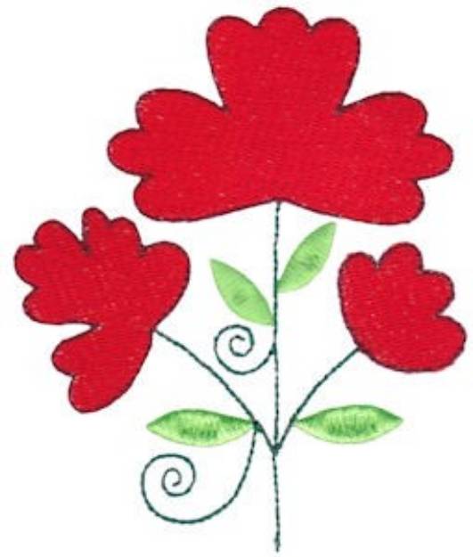 Picture of Spring Splendor Flower Bunch Machine Embroidery Design