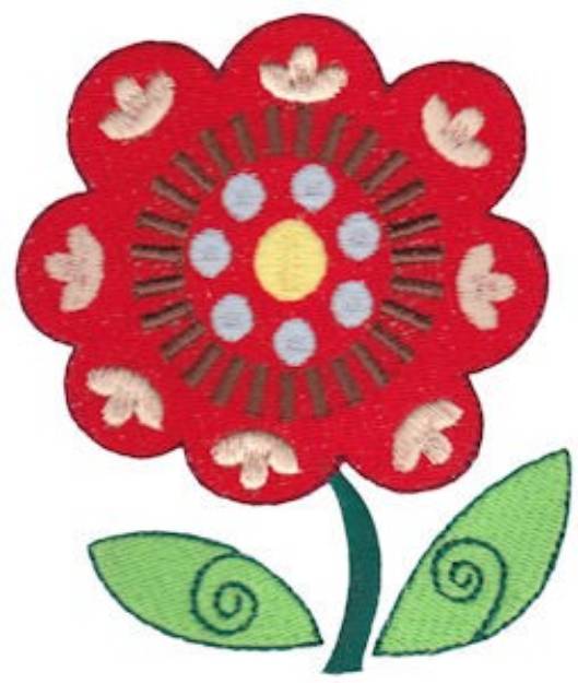 Picture of Spring Splendor Decorative Flower Machine Embroidery Design