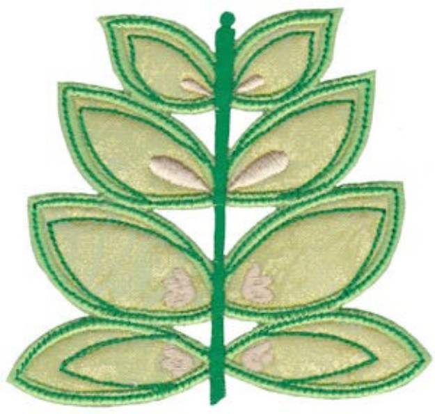 Picture of Spring Splendor Applique Plant Machine Embroidery Design