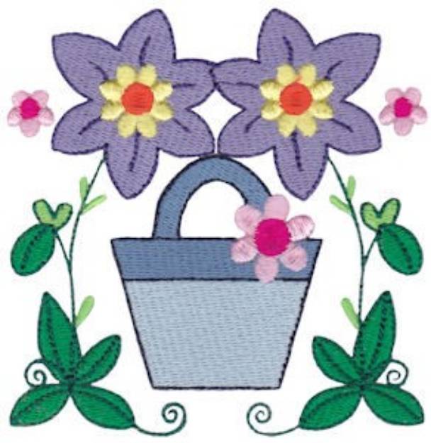 Picture of Easter Delights Flowers Machine Embroidery Design