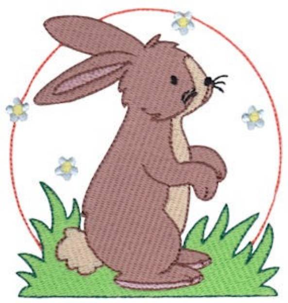 Picture of Easter Delights Rabbit Machine Embroidery Design