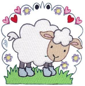Picture of Easter Delights Sheep Machine Embroidery Design
