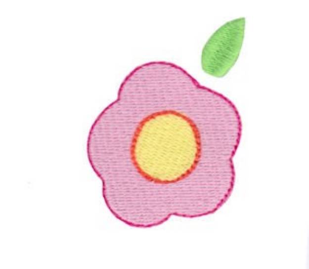 Picture of Baby Simplicity Pink Flower Machine Embroidery Design
