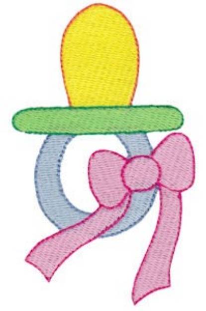 Picture of Baby Simplicity Pacifier Machine Embroidery Design
