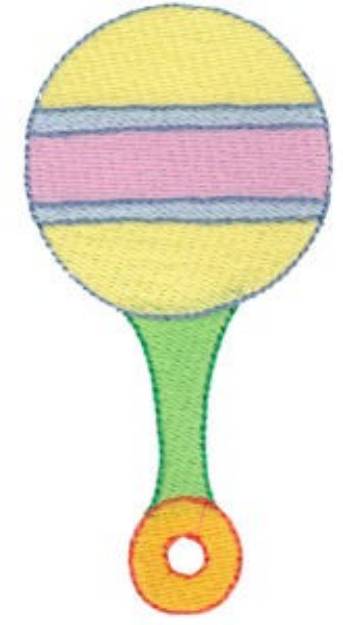 Picture of Baby Simplicity Rattle Machine Embroidery Design