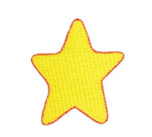 Picture of Baby Simplicity Star Machine Embroidery Design