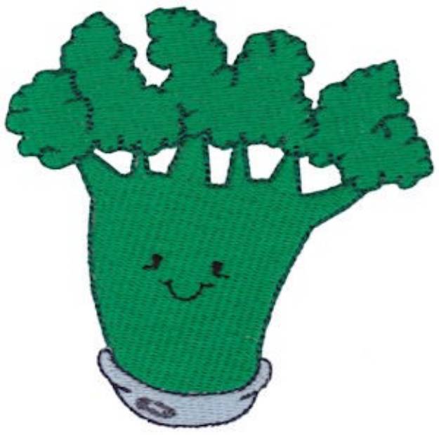 Picture of Baby Bites Broccoli Machine Embroidery Design