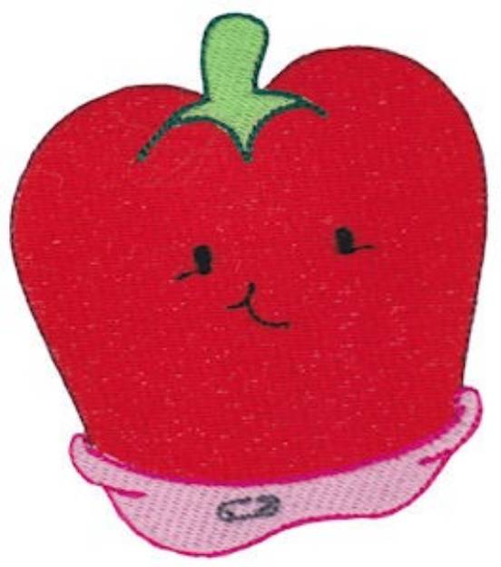 Picture of Baby Bites Bell Pepper Machine Embroidery Design
