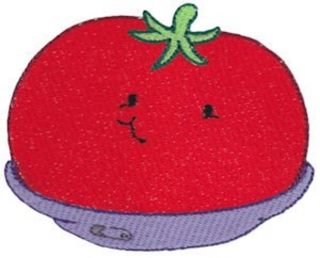 Picture of Baby Bites Tomato Machine Embroidery Design