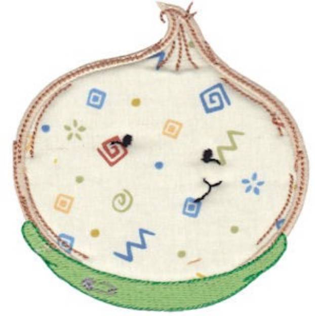 Picture of Baby Bites Applique Onion Machine Embroidery Design