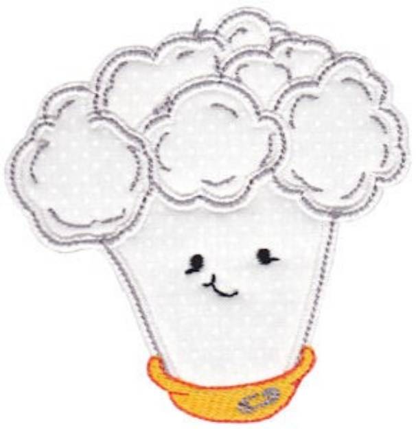 Picture of Baby Bites Applique Cauliflower Machine Embroidery Design
