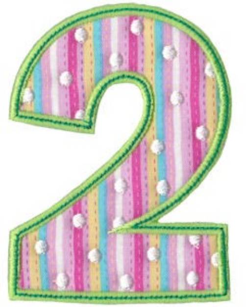 Picture of Birthday Girl Applique Two Machine Embroidery Design