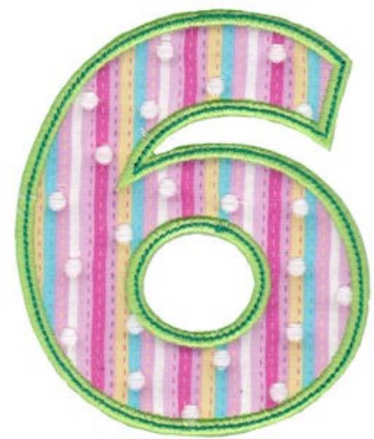 Picture of Birthday Girl Applique Six Machine Embroidery Design