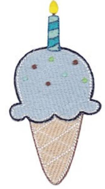Picture of 1st Birthday Ice Cream Machine Embroidery Design