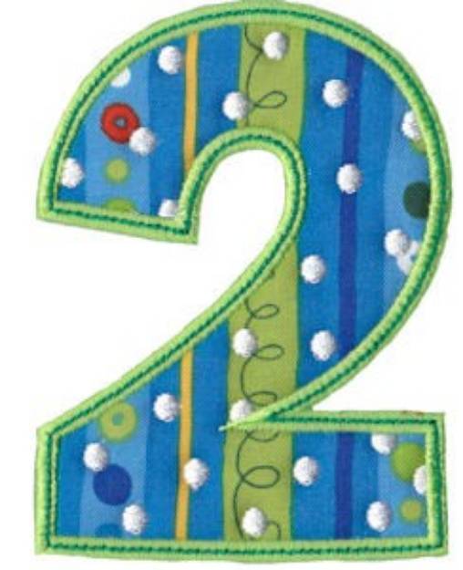 Picture of Birthday Boy Applique Two Machine Embroidery Design