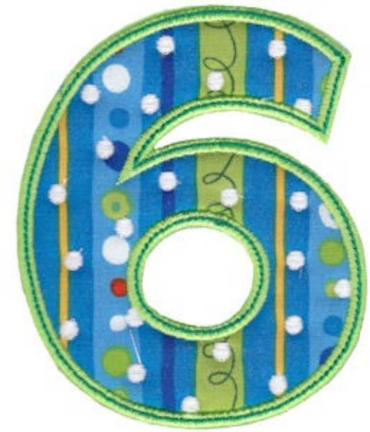 Picture of Birthday Boy Applique Six Machine Embroidery Design