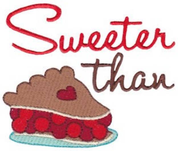 Picture of Sweeter Than Pie Machine Embroidery Design