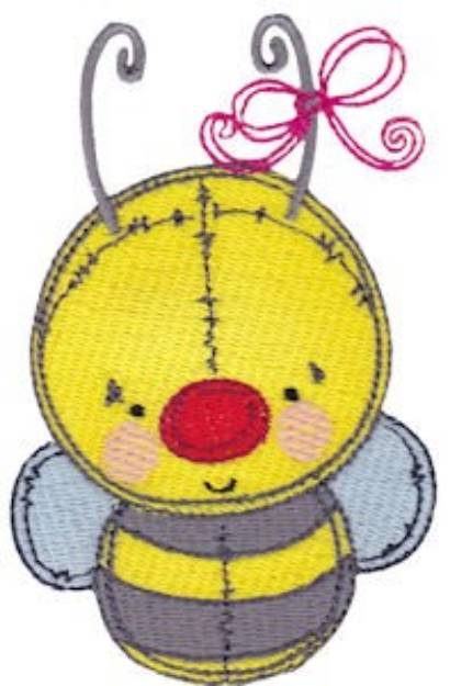 Picture of Baby Doll Bumblebee Machine Embroidery Design