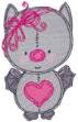 Picture of Baby Doll Bat Machine Embroidery Design