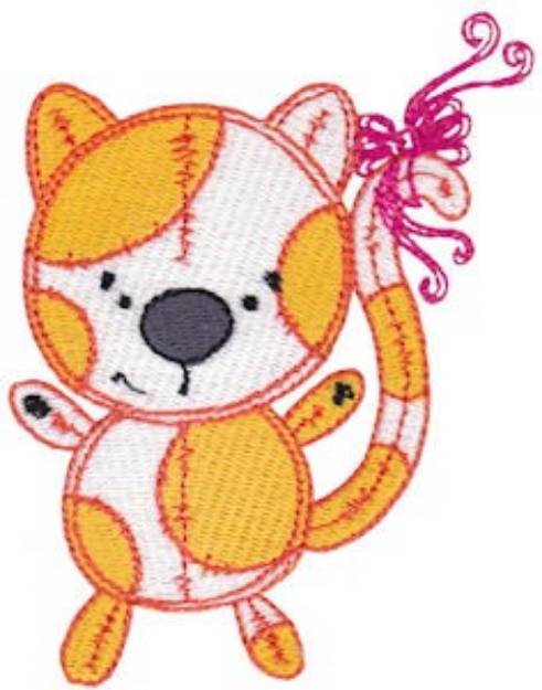 Picture of Baby Doll Kitten Machine Embroidery Design