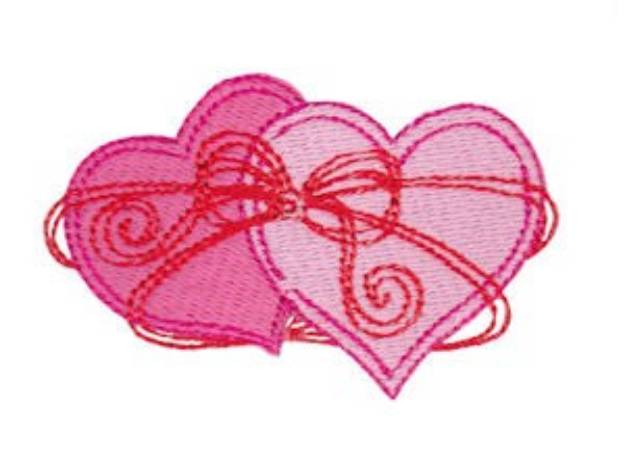 Picture of Baby Doll Hearts Machine Embroidery Design