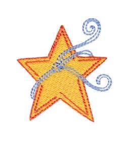 Picture of Baby Doll Star Machine Embroidery Design
