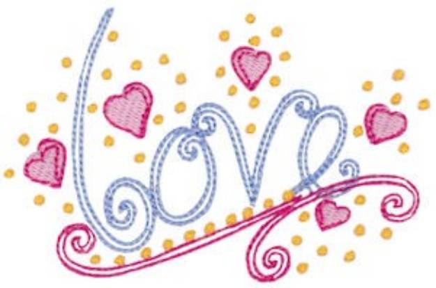 Picture of Baby Doll Love Machine Embroidery Design