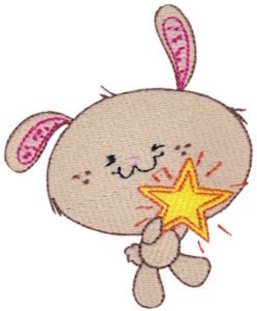 Picture of School Critter Rabbit Machine Embroidery Design