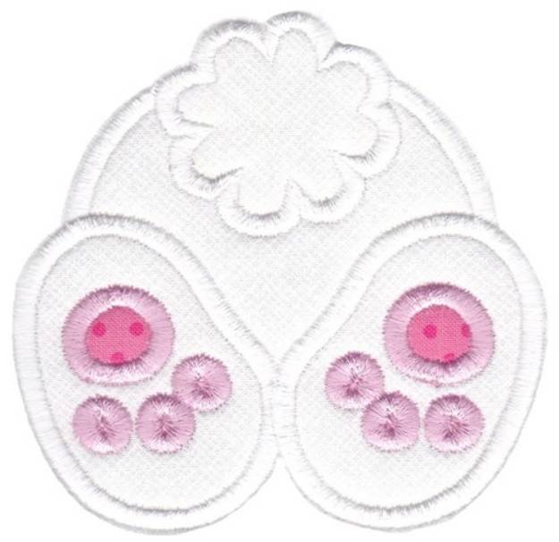 Picture of Easter Applique Too Bunny Tail Machine Embroidery Design