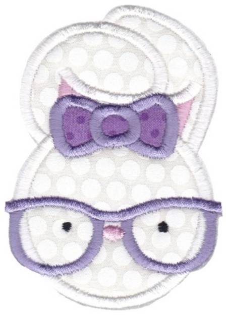 Picture of Easter Applique Too Rabbit Machine Embroidery Design
