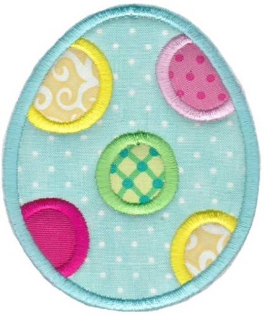 Picture of Easter Applique Too Egg Machine Embroidery Design