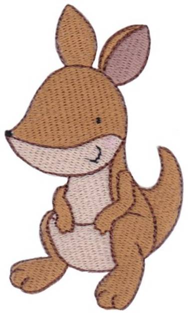 Picture of Australian Animal Kangaroo Machine Embroidery Design