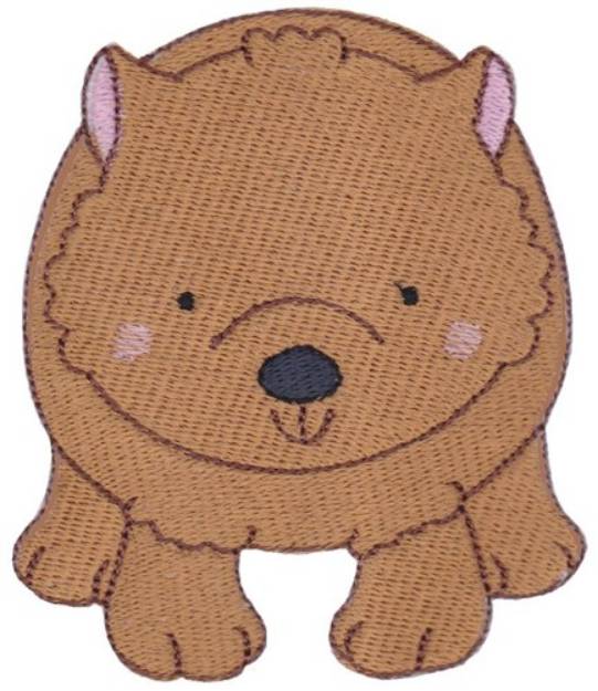 Picture of Australian Animal Wombat Machine Embroidery Design