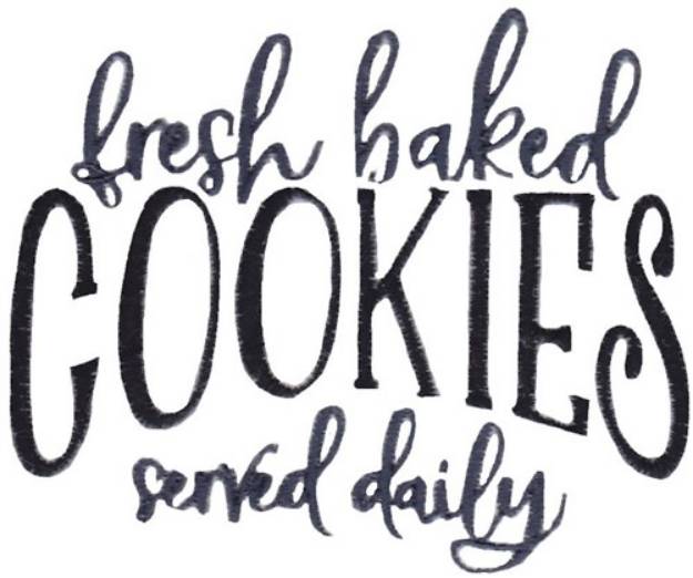Picture of Fresh Baked Cookies Machine Embroidery Design