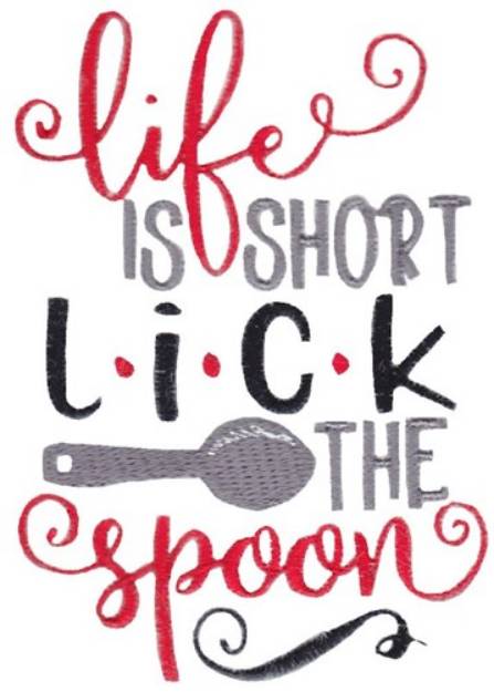 Picture of Lick The Spoon Machine Embroidery Design