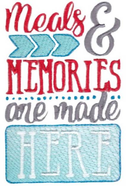 Picture of Meals & Memories Machine Embroidery Design