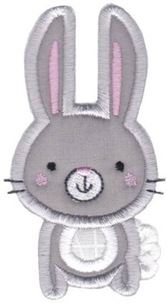 Picture of Boxy Forest Animals Applique Rabbit Machine Embroidery Design