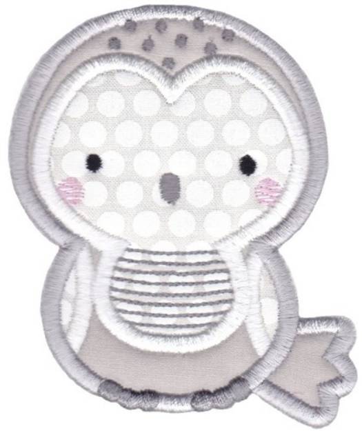 Picture of Boxy Forest Animals Applique Owl Machine Embroidery Design