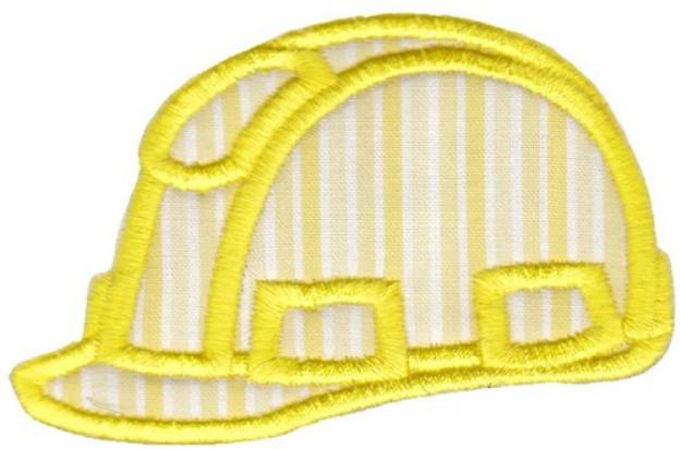 Picture of Construction Applique Hard Hat Machine Embroidery Design