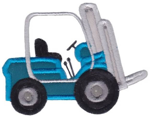 Picture of Construction Applique Forklift Machine Embroidery Design