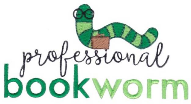 Picture of Professional Bookworm Machine Embroidery Design