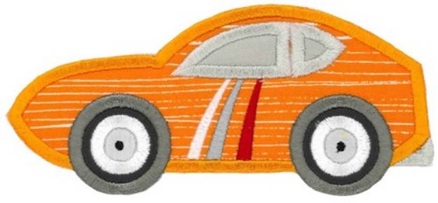 Picture of Race Cars Applique Machine Embroidery Design