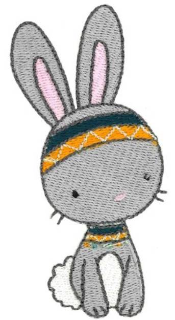 Picture of Tribal Animal Rabbit Machine Embroidery Design