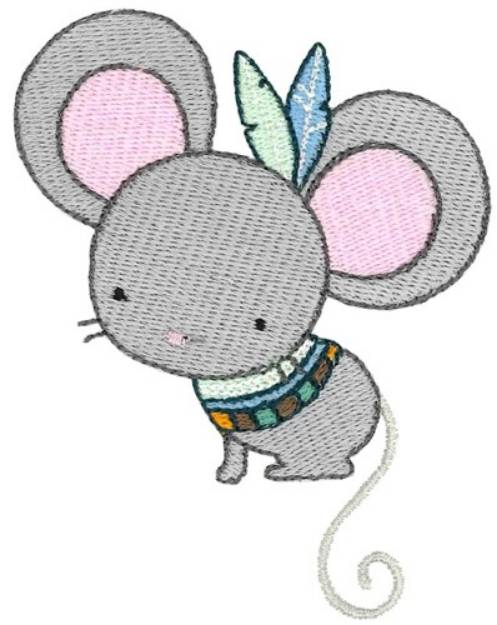 Picture of Tribal Animal Mouse Machine Embroidery Design